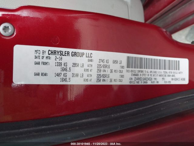 Photo 8 VIN: 2D4RN5D16AR234520 - DODGE GRAND CARAVAN 