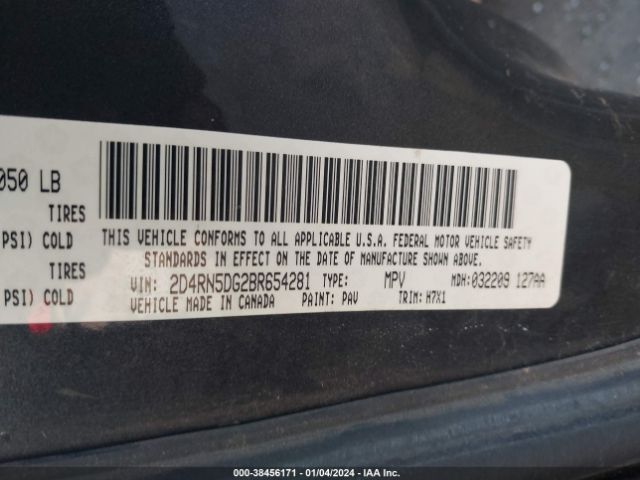 Photo 8 VIN: 2D4RN5DG2BR654281 - DODGE GRAND CARAVAN 