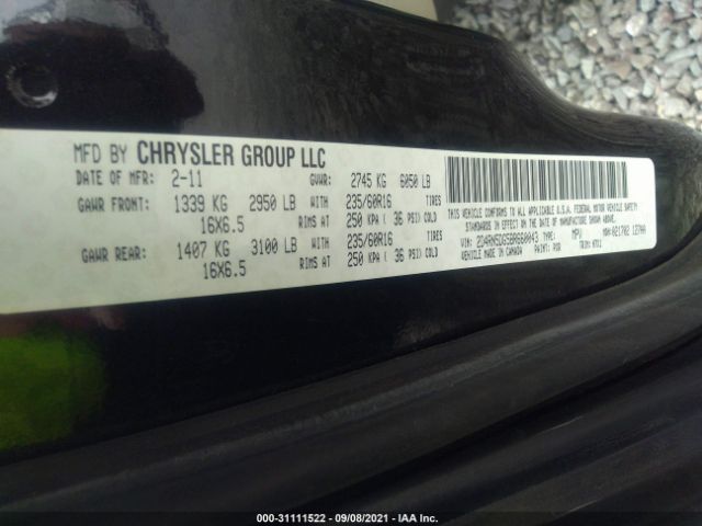 Photo 8 VIN: 2D4RN5DG5BR660043 - DODGE GRAND CARAVAN 