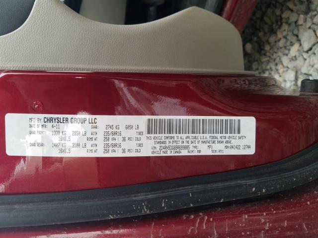 Photo 9 VIN: 2D4RN5DG6BR699885 - DODGE GRAND CARA 