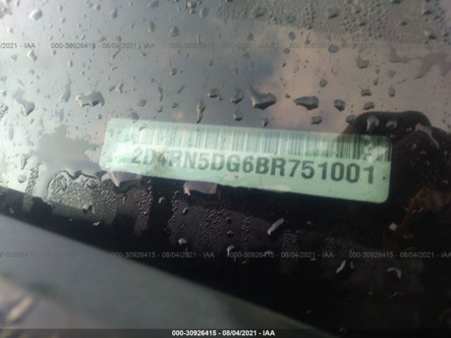 Photo 8 VIN: 2D4RN5DG6BR751001 - DODGE GRAND CARAVAN 