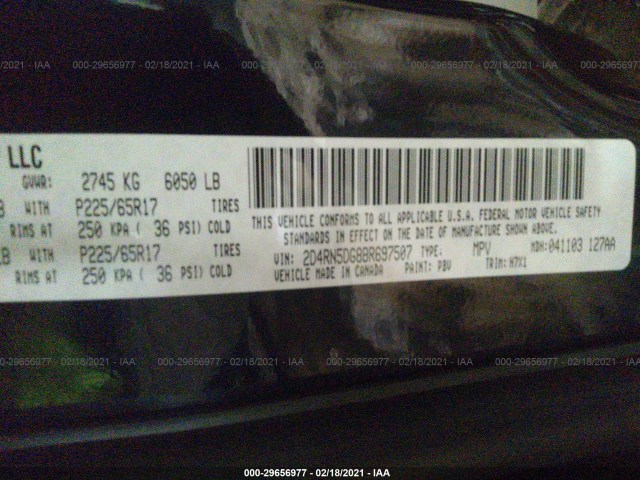 Photo 8 VIN: 2D4RN5DG8BR697507 - DODGE GRAND CARAVAN 