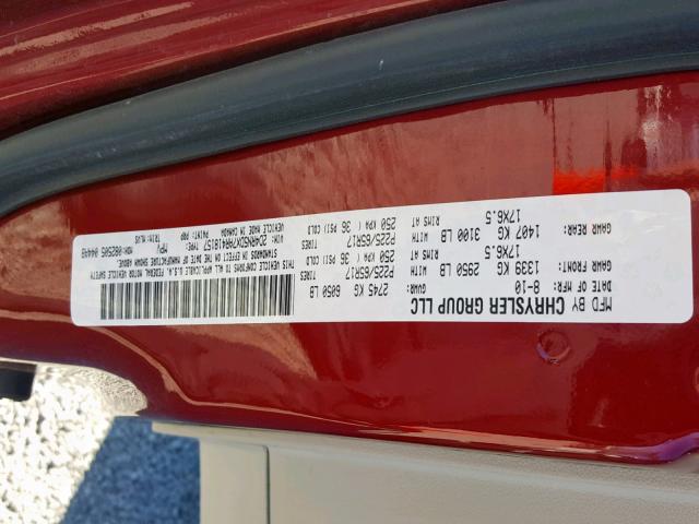 Photo 9 VIN: 2D4RN5DX7AR418157 - DODGE GRAND CARA 