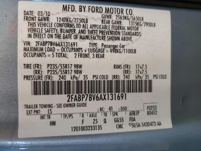 Photo 11 VIN: 2FABP7BV6AX131691 - FORD CROWN VIC 