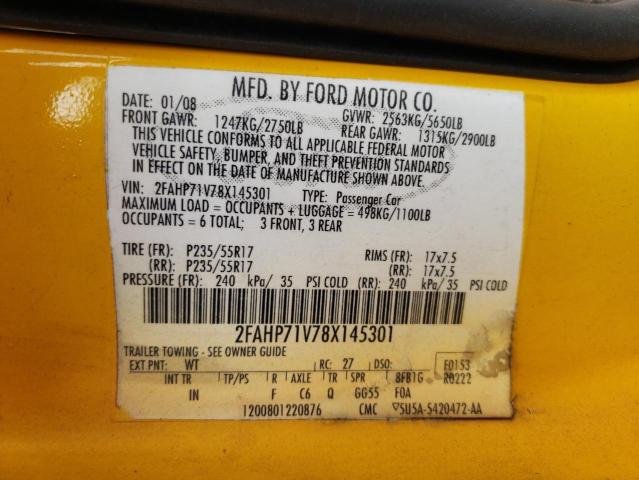 Photo 11 VIN: 2FAHP71V78X145301 - FORD CROWN VIC 