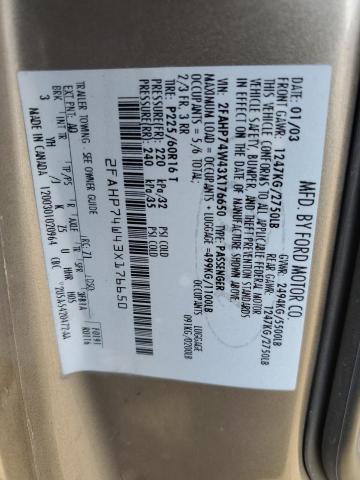 Photo 11 VIN: 2FAHP74W43X176650 - FORD CROWN VICT 