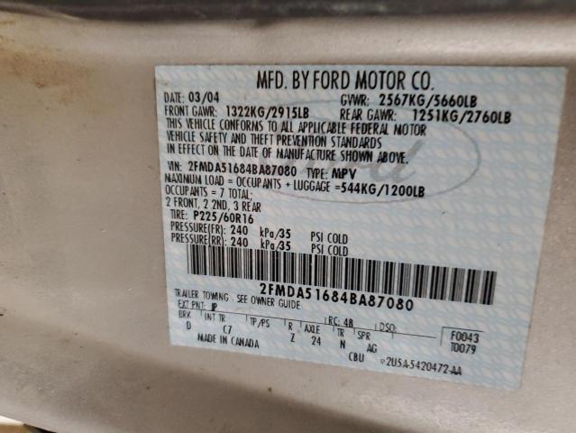 Photo 13 VIN: 2FMDA51684BA87080 - FORD FREESTAR 