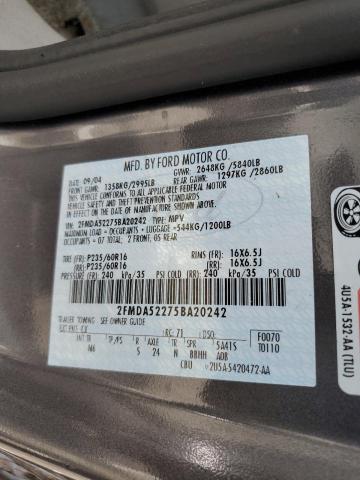 Photo 12 VIN: 2FMDA52275BA20242 - FORD FREESTAR 