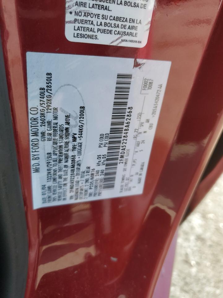 Photo 12 VIN: 2FMDA52284BA62868 - FORD FREESTAR 