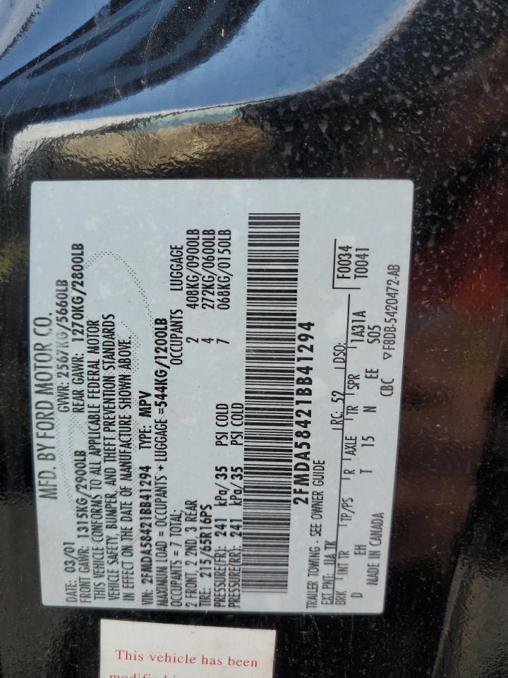 Photo 12 VIN: 2FMDA58421BB41294 - FORD WINDSTAR 