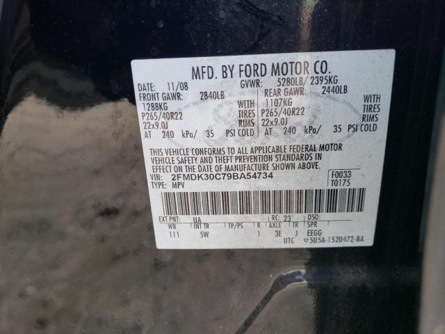 Photo 11 VIN: 2FMDK30C79BA54734 - FORD EDGE 