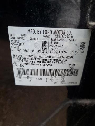 Photo 12 VIN: 2FMDK36C09BA67042 - FORD EDGE 