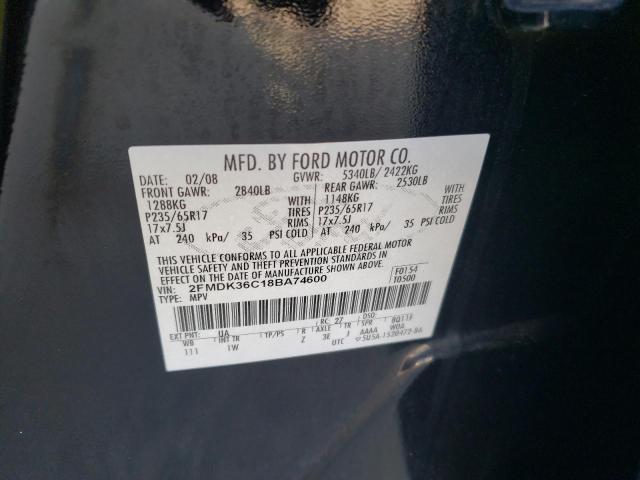 Photo 11 VIN: 2FMDK36C18BA74600 - FORD EDGE SE 