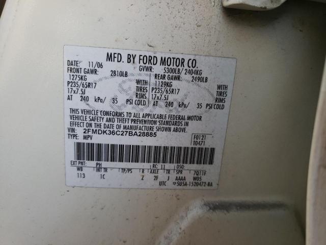 Photo 12 VIN: 2FMDK36C27BA28885 - FORD EDGE SE 