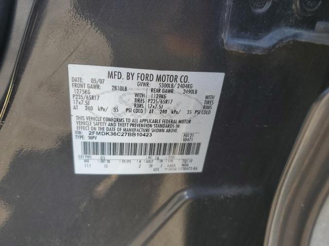 Photo 12 VIN: 2FMDK36C27BB10423 - FORD EDGE SE 