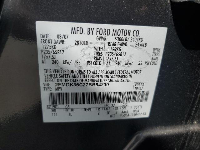 Photo 12 VIN: 2FMDK36C27BB54230 - FORD EDGE SE 