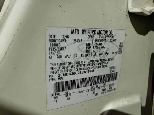 Photo 12 VIN: 2FMDK36C28BA18035 - FORD EDGE 