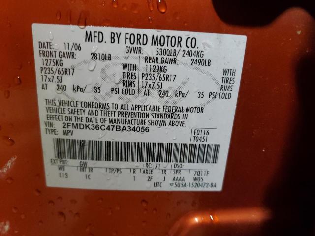 Photo 11 VIN: 2FMDK36C47BA34056 - FORD EDGE SE 