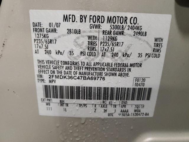 Photo 12 VIN: 2FMDK36C47BA69776 - FORD EDGE SE 