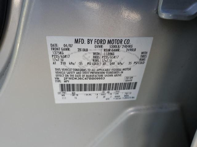 Photo 12 VIN: 2FMDK36C47BB09953 - FORD EDGE SE 