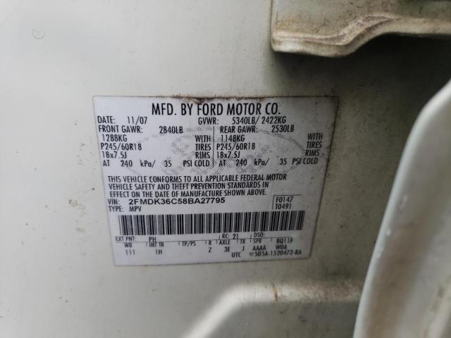 Photo 12 VIN: 2FMDK36C58BA27795 - FORD EDGE 