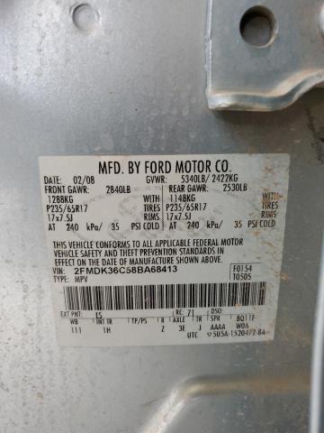 Photo 11 VIN: 2FMDK36C58BA68413 - FORD EDGE SE 