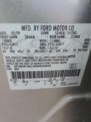 Photo 12 VIN: 2FMDK36C59BB05669 - FORD EDGE SE 