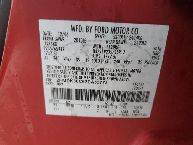 Photo 11 VIN: 2FMDK36C67BA53773 - FORD EDGE 