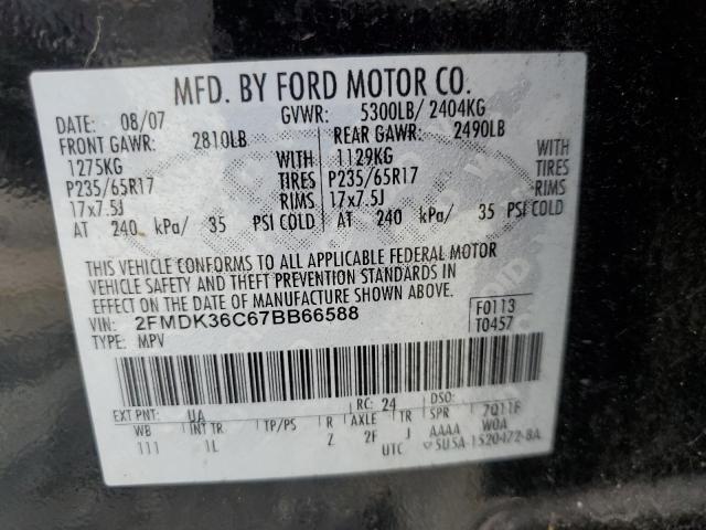 Photo 13 VIN: 2FMDK36C67BB66588 - FORD EDGE 