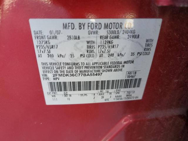 Photo 12 VIN: 2FMDK36C77BA55497 - FORD EDGE SE 