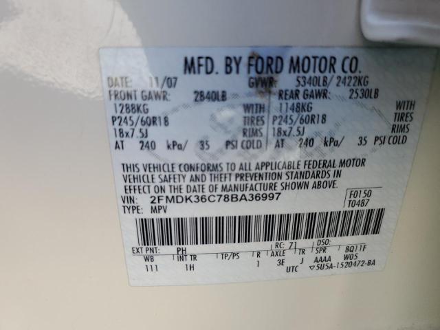 Photo 12 VIN: 2FMDK36C78BA36997 - FORD EDGE 