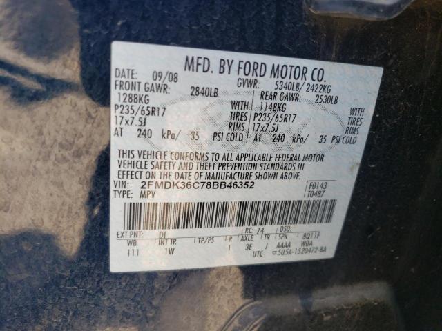 Photo 11 VIN: 2FMDK36C78BB46352 - FORD EDGE 