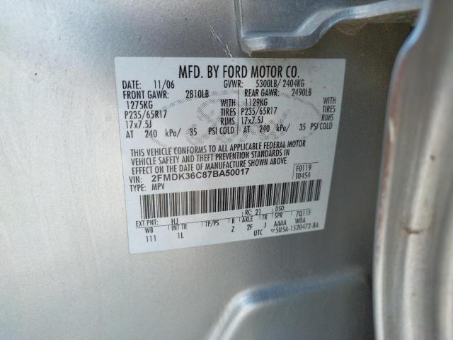 Photo 9 VIN: 2FMDK36C87BA50017 - FORD EDGE SE 