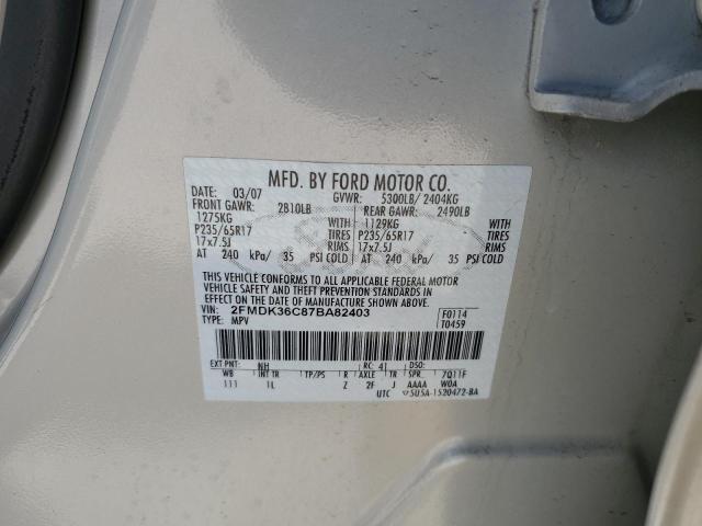 Photo 12 VIN: 2FMDK36C87BA82403 - FORD EDGE 