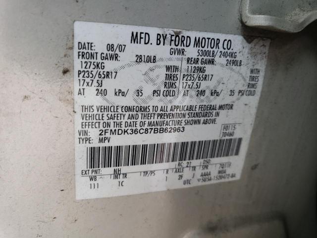 Photo 11 VIN: 2FMDK36C87BB62963 - FORD EDGE SE 