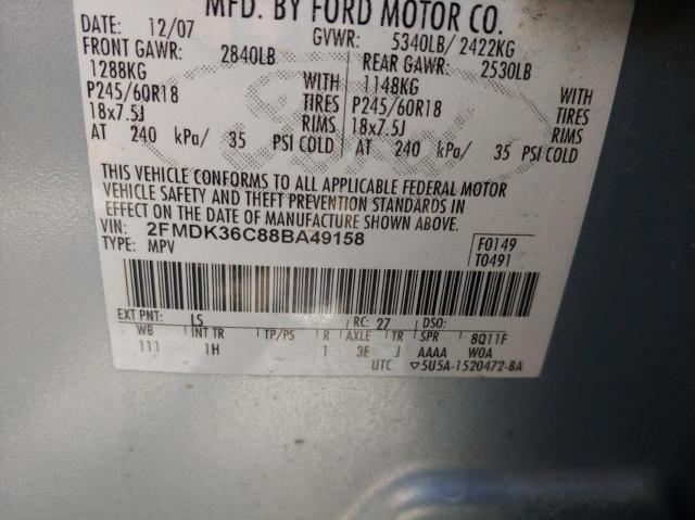 Photo 9 VIN: 2FMDK36C88BA49158 - FORD EDGE 