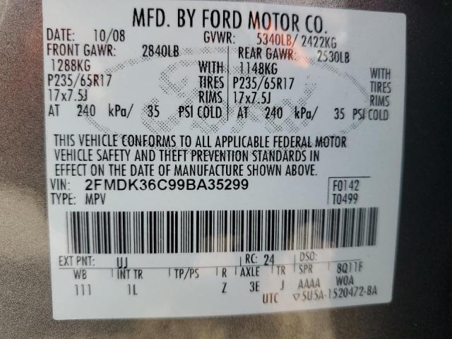 Photo 11 VIN: 2FMDK36C99BA35299 - FORD EDGE 