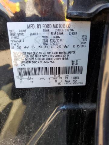 Photo 12 VIN: 2FMDK36CX8BA82758 - FORD EDGE 