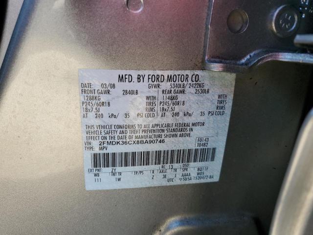 Photo 11 VIN: 2FMDK36CX8BA90746 - FORD EDGE SE 