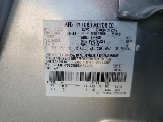 Photo 12 VIN: 2FMDK38C08BA32495 - FORD EDGE 