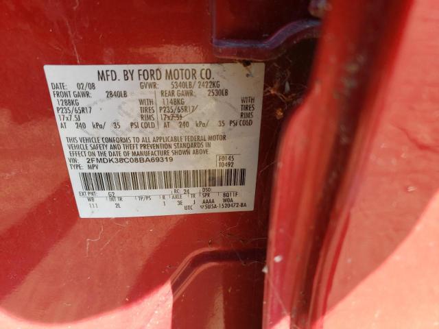 Photo 12 VIN: 2FMDK38C08BA69319 - FORD EDGE SEL 