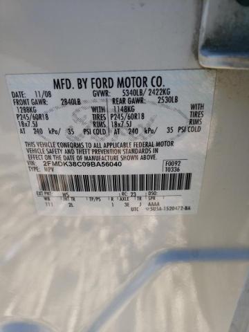 Photo 11 VIN: 2FMDK38C09BA56040 - FORD EDGE 