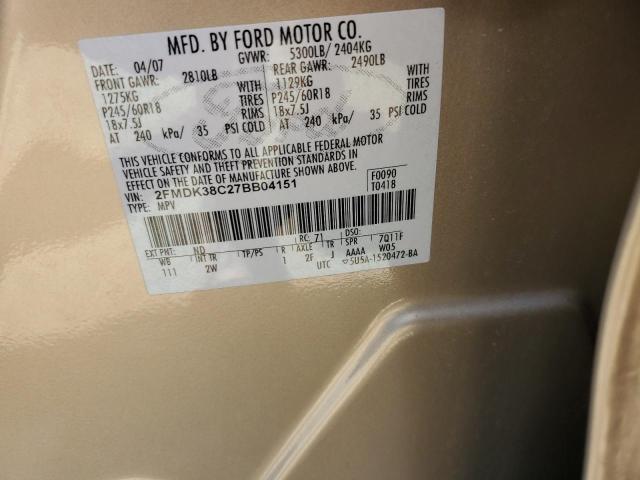 Photo 11 VIN: 2FMDK38C27BB04151 - FORD EDGE 