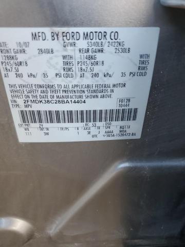 Photo 12 VIN: 2FMDK38C28BA14404 - FORD EDGE SEL 