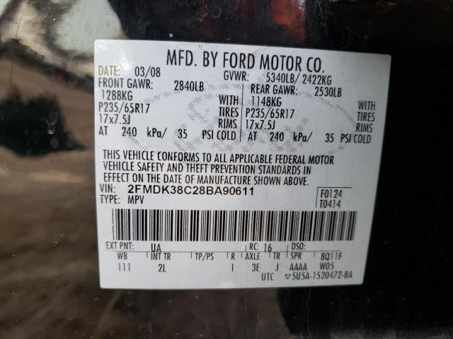 Photo 12 VIN: 2FMDK38C28BA90611 - FORD EDGE 