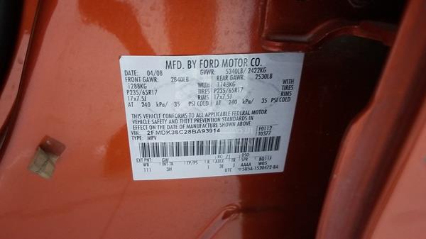 Photo 2 VIN: 2FMDK38C28BA93914 - FORD EDGE 