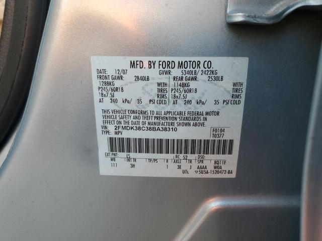 Photo 13 VIN: 2FMDK38C38BA38310 - FORD EDGE 