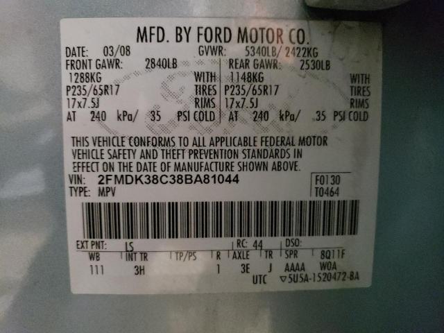 Photo 11 VIN: 2FMDK38C38BA81044 - FORD EDGE SEL 