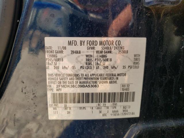 Photo 9 VIN: 2FMDK38C39BA53083 - FORD EDGE SEL 