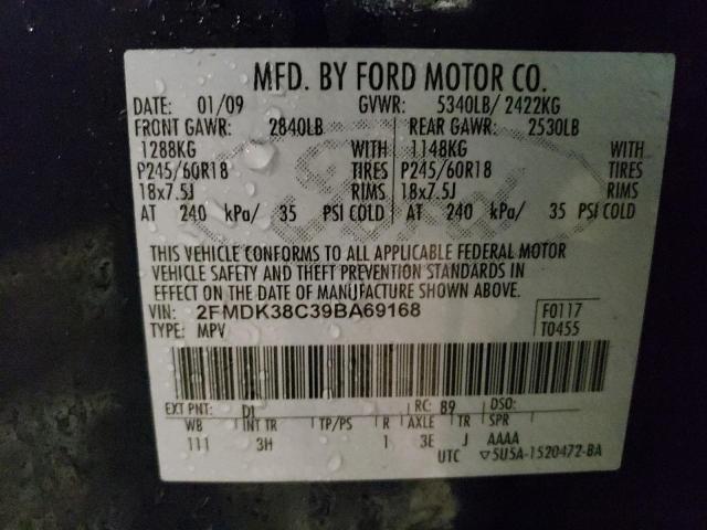 Photo 12 VIN: 2FMDK38C39BA69168 - FORD EDGE 